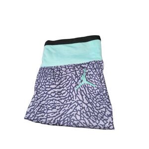 Jordan Brand Leggings Sz L Youth Girls Purple Black Teal Athleisure Workout Yoga